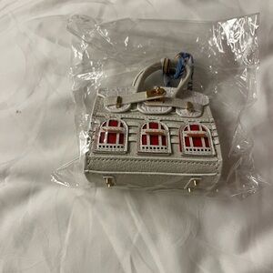 Elegant White and Red Non branded Women's bag charm